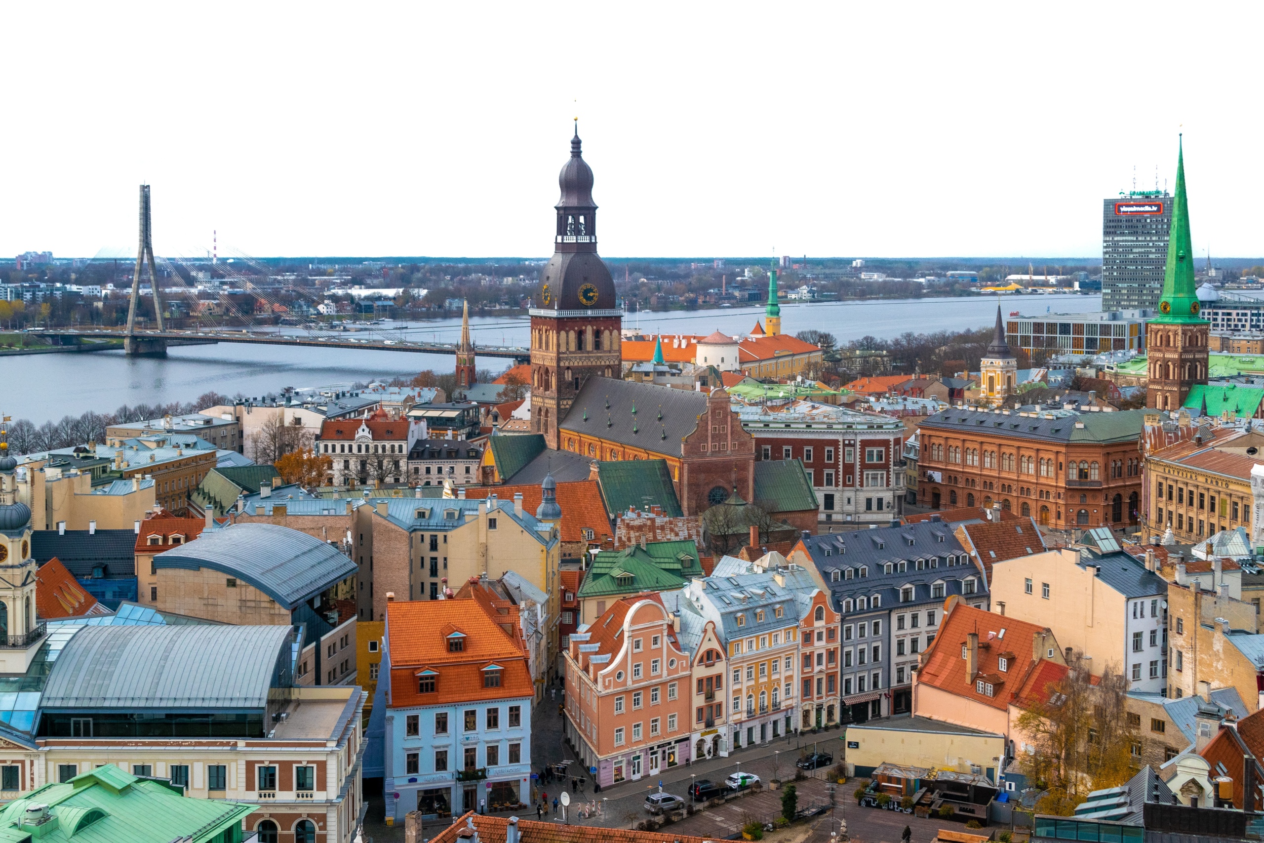 a viewpoint of Latvia from the top